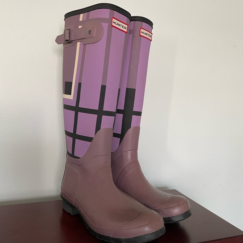 Purple Tall Hunter Boots